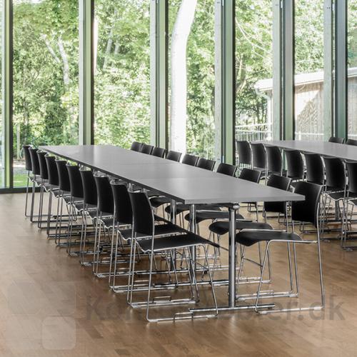Howe Tempest flip bord med den skønne grå bordplade skaber en fin kontrast til møbler i mørkere nuancer