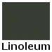 Grøn linoleum med sort kant (Conifer P9 Forbo 4174 - Bagsidepapir sort)